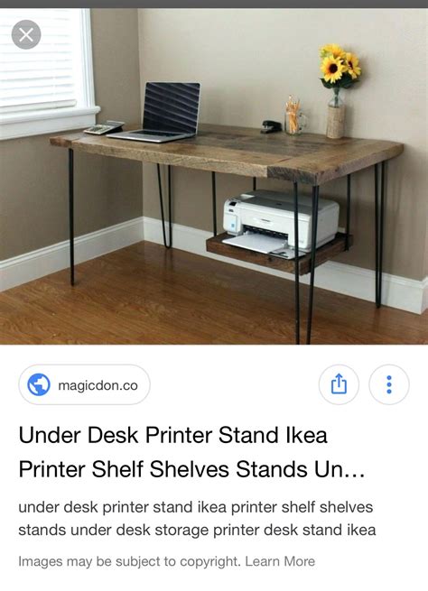 under desk printer stand ikea|More.